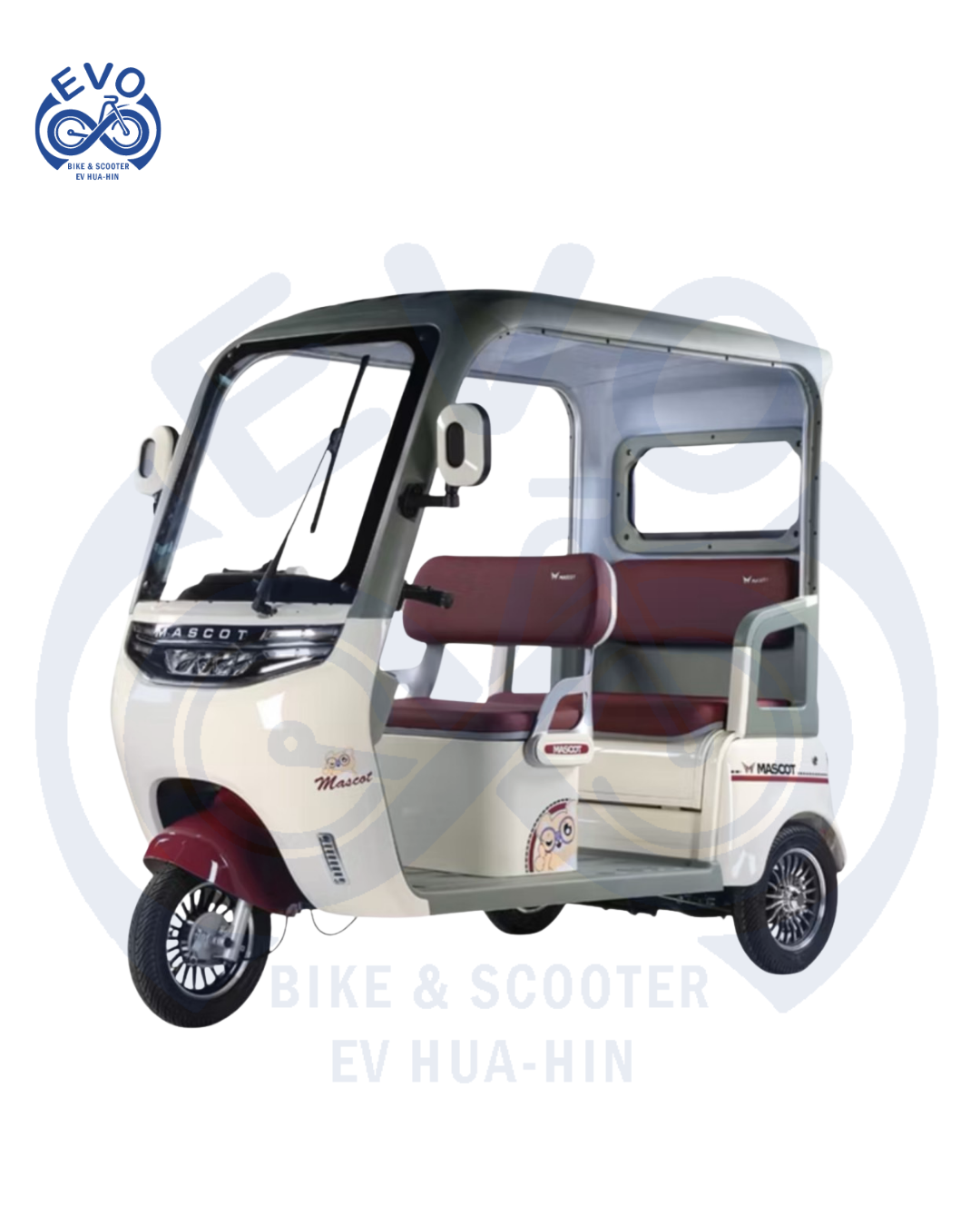 Electric Three-Wheeled Scooter with Roof 1200W (Premium Cabin Model) - Image 3