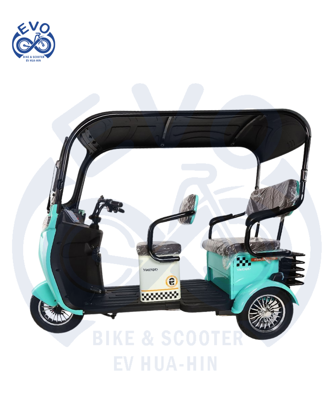 Electric Three-Wheeled Scooter with Roof 1000W - Image 3