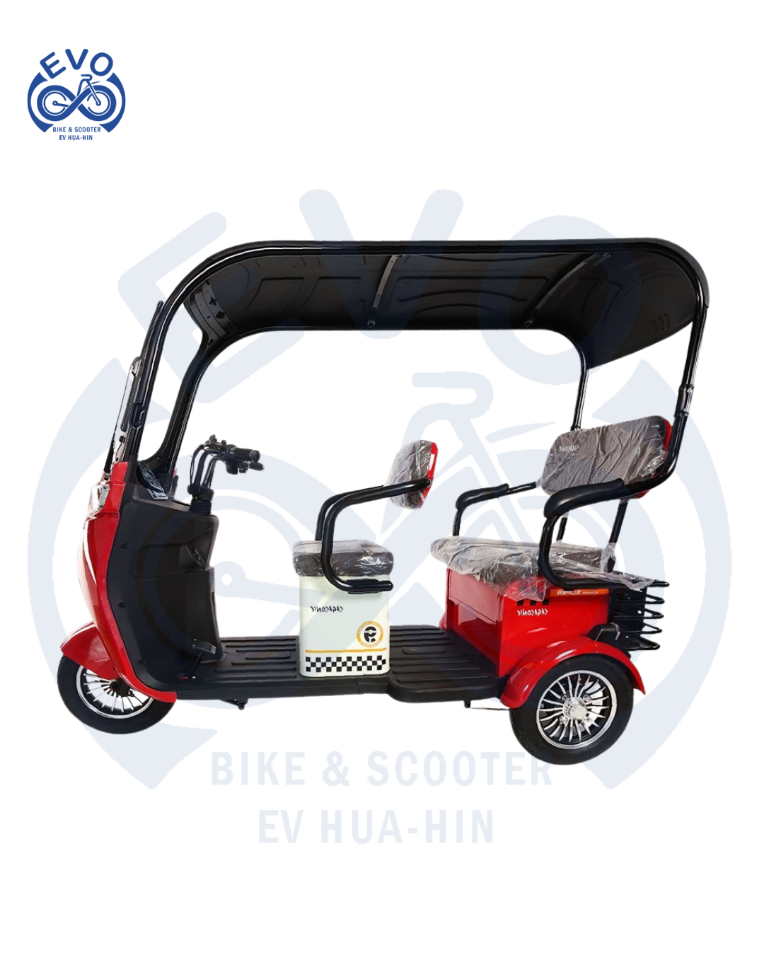 Electric Three-Wheeled Scooter with Roof 1000W - Image 5
