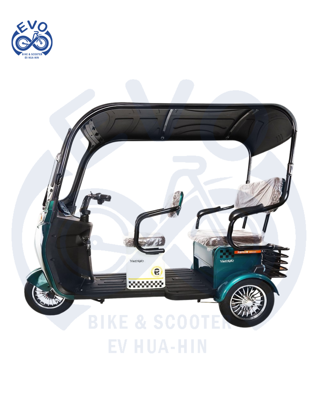 Electric Three-Wheeled Scooter with Roof 1000W - Image 6