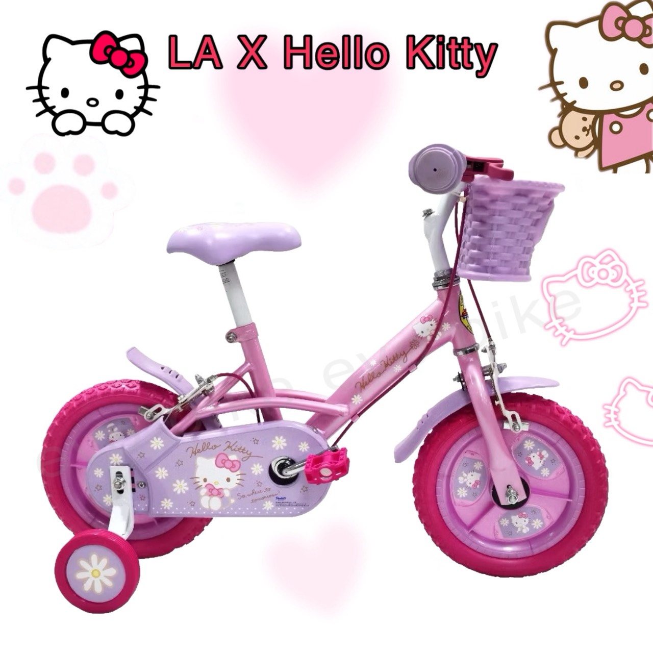 LA 12-Inch Kids Bicycle – Hello Kitty Edition - Image 3