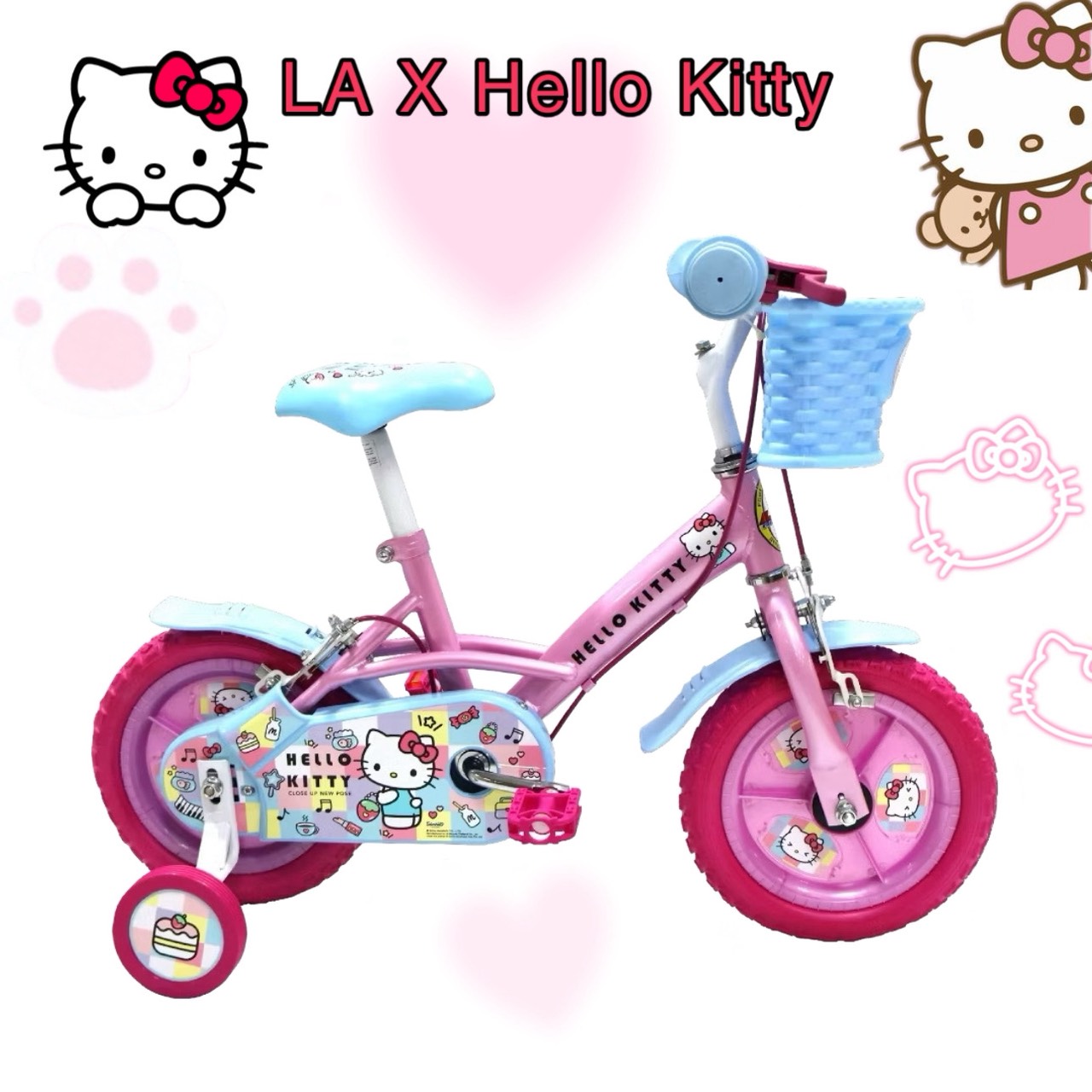 LA 12-Inch Kids Bicycle – Hello Kitty Edition - Image 2