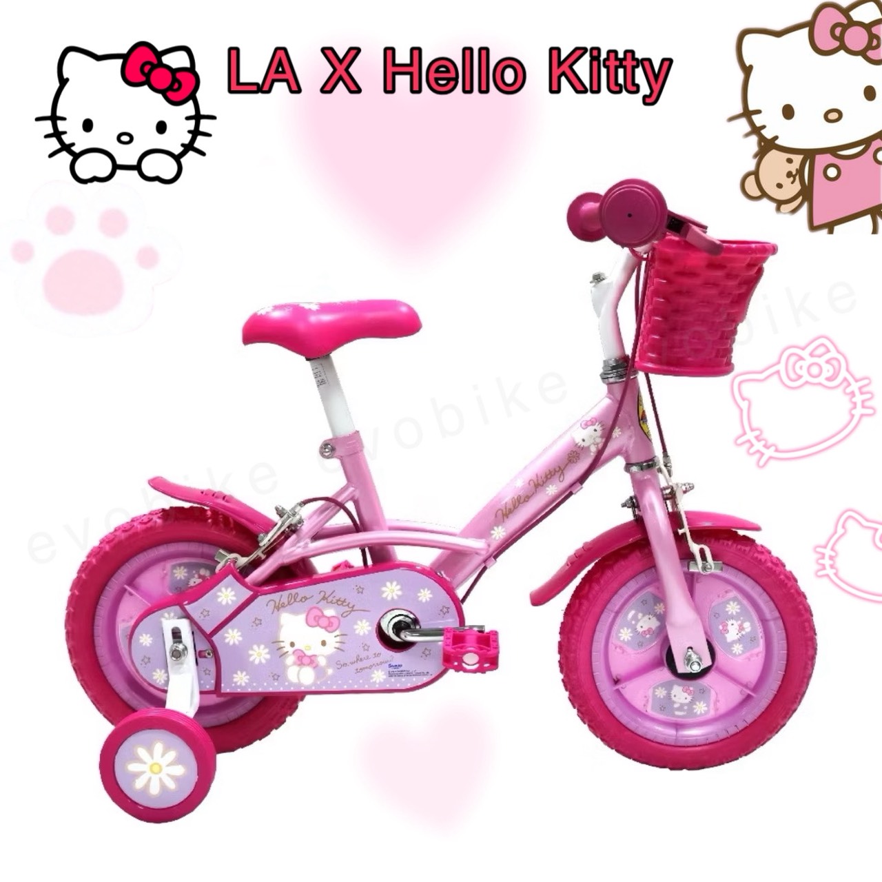 LA 12-Inch Kids Bicycle – Hello Kitty Edition