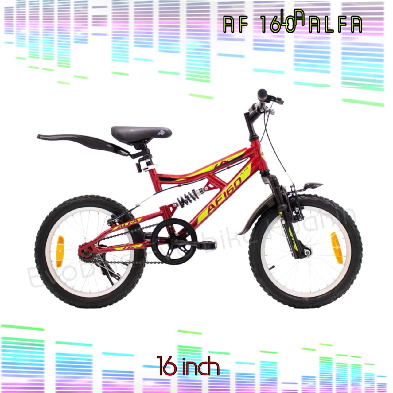 LA 16-Inch Kids Bicycle with Front & Rear Shocks - Image 2