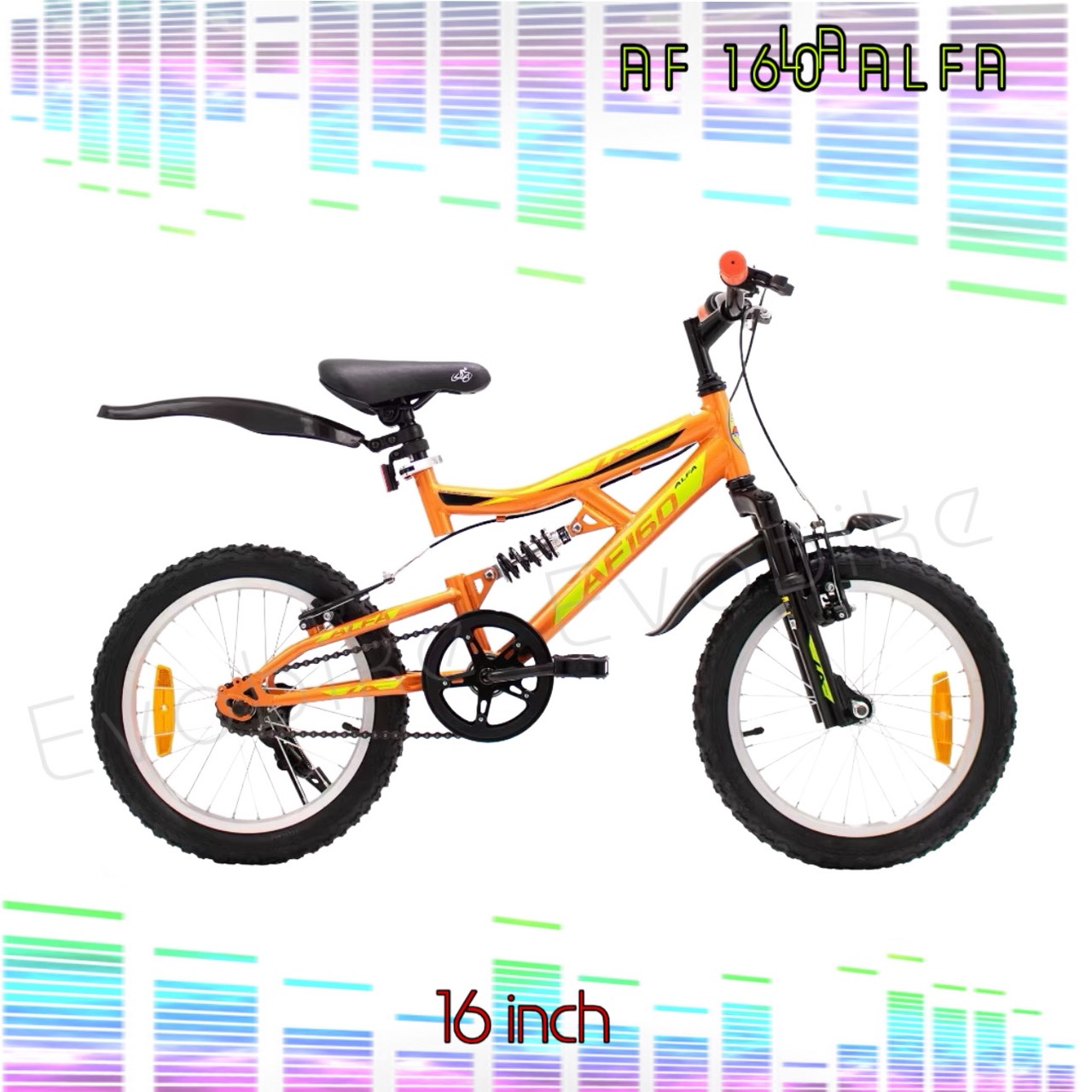 LA 16-Inch Kids Bicycle with Front & Rear Shocks - Image 3