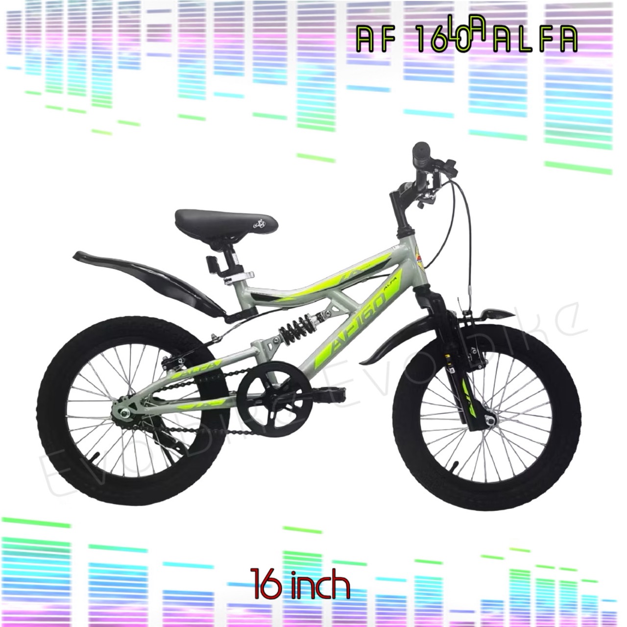 LA 16-Inch Kids Bicycle with Front & Rear Shocks - Image 4