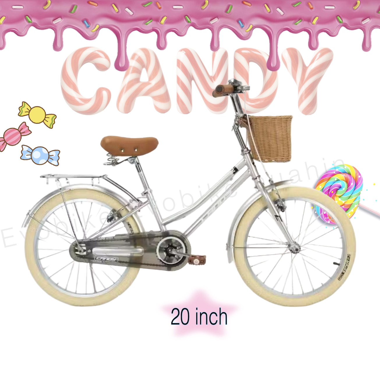 Candy Mary 20-Inch Girls City Bike - Image 3