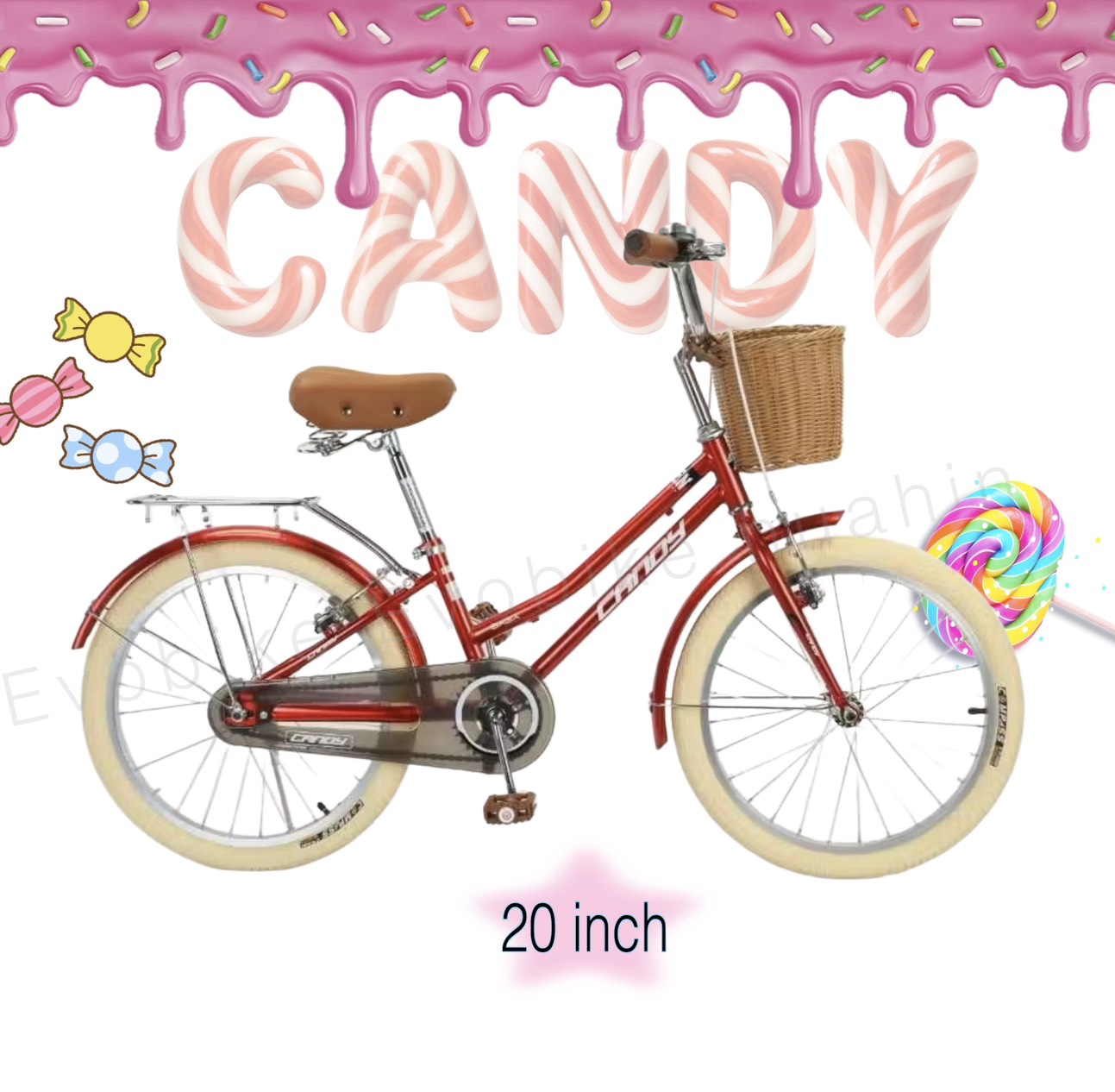 Candy Mary 20-Inch Girls City Bike - Image 4