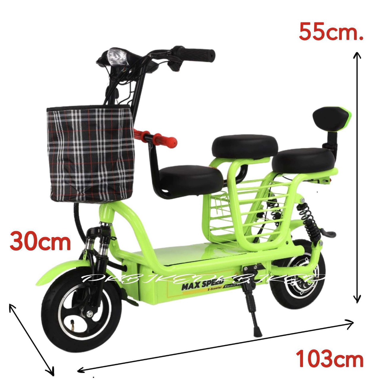 2 Wheels Electric Scooter – 3 Seat Model (Small) - Image 3