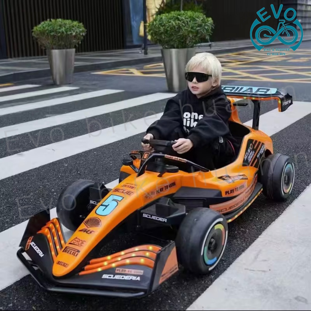 Kids Electric Go-Kart Racing Car with Remote Control - Image 4
